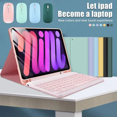 Bluetooth Keyboard Case Cover Mouse With Pencil Holder For IPad Mini 6 8.3  2021 • £15.99