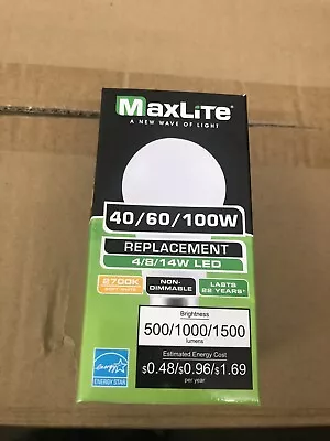 (50pack) Maxlite 3 Way LED Bulb 40 60 100 Watt Replacement 2700K GREAT BUY • $59.99