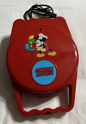 Villaware Mickey Mouse Red Waffler Waffle Maker • $29.99