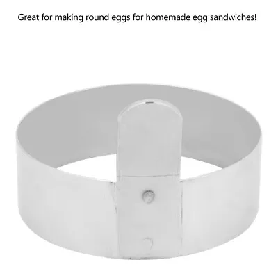 HG (L)Stainless Steel Round Pancake Ring Fried Egg Mold Pancakes Maker Mold BMG • $14.24