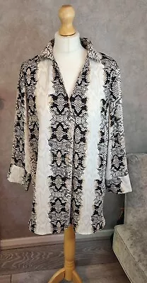 £10.99 • Buy Ladies Wallis Size 14 Animal Snakeskin Print Shirt Blouse Top