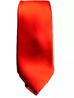 Geoffrey Beene Designer Men's 100% Polyester Solid Cherry Red Formal Tie 2.5 W • $19.50