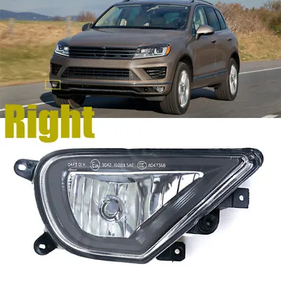 1 Pcs For Volkswagen Touareg 2016-2018 Right Front Bumper Fog Lights With Bulbs • $45.56