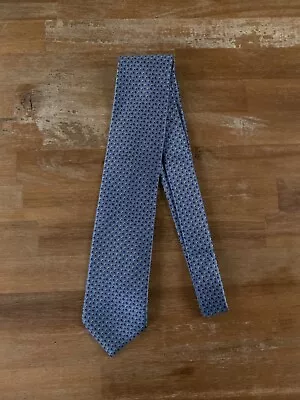 BRIONI Blue Hand Made Micro Motif Silk Tie Authentic NWT Italy • $105