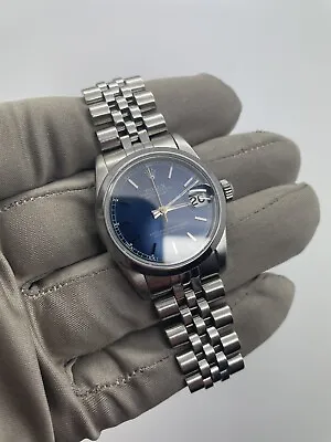 $3700 • Buy Rolex Datejust 31mm Stainless Steel Automatic Watch Jubilee Blue Dial 68240 BOX