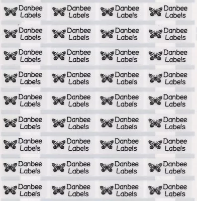 $3.99 • Buy Small Clear Personalised Name Labels, Name Stickers, 22x09mm, Waterproof