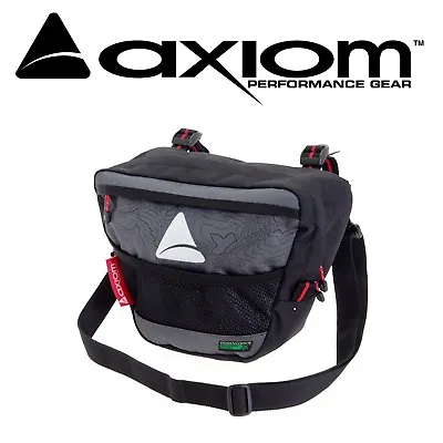 $39.80 • Buy Axiom Seymour Oceanweave P4 Bike Front Handlebar Bar Bag Gear Black & Grey Pack