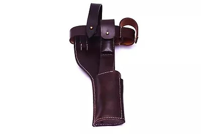 German WWI Mauser C-96 Broomhandle Holster Rig DARK BROWN • $59.51