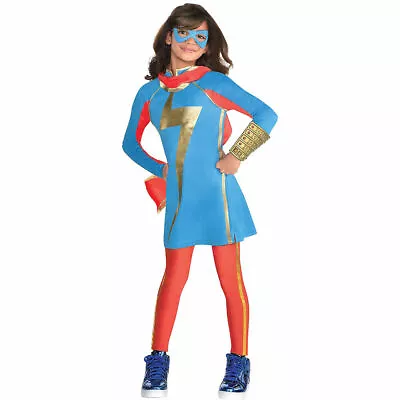 Girls Ms. Marvel Costume L 12-14 Fancy Dress Rising Superhero Avengers Comics  • $29.99