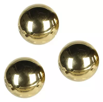 £9.95 • Buy Koda Marble Run Gold Balls X3 Stainless Steel Metal Magnetic Marbles Spare Parts