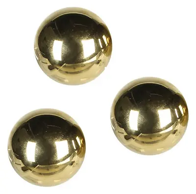 Koda Marble Run Gold Balls X3 Stainless Steel Metal Magnetic Marbles Spare Parts • £9.95