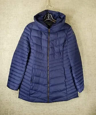 Marc New York Down Jacket Women's *M-L Long Parka Hi-Neck Midweight Blue • $22