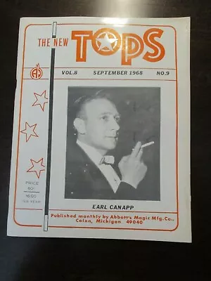 The New Tops Magazine Magic September 1968 Vol 8 No 9 Earl Can App Abbotts Retro • $12.95