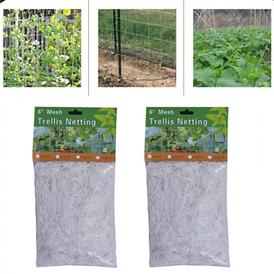 £5.34 • Buy Garden Plant Climbing Net Polyester Cucumber Trellis Netting Grow Support Mesh