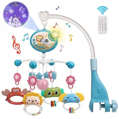 Baby Musical Crib Mobiles Bed Bell Baby Nursery Galaxy Projection Night Lights • $29.99