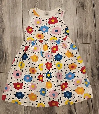 Hanna Andersson Girls Organic Cotton Play  Dress Floral Size 130 US 8 EUC! • $15