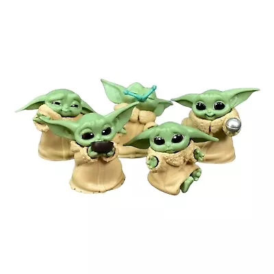 Star Wars 2.5  Baby Yoda Figures 5 Pack Collectable Statues The Mandalorian Toy • $16.95