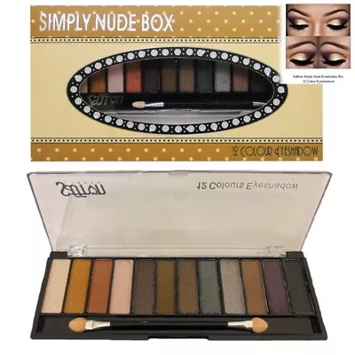 £4.99 • Buy Nude Eyeshadow Palette Saffron 12 Pan Colours Metallic Shimmer  Cat Smokey Eyes