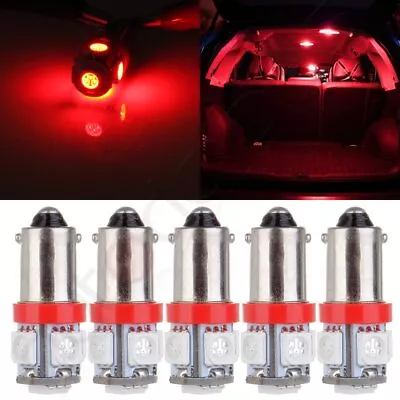 5x  T11 BA9S-5SMD H6W 1985 1445 LED Interior Dome Light Bulb Lamps Super Red • $7.98