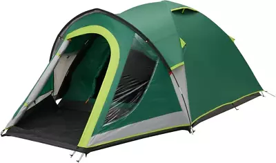 Coleman Kobuk Plus 3 Tent Dome Tent 3-4 Man Person Blackout Bedroom Camping • £139.99