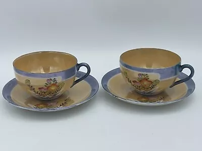 Vintage Rare Teacup And Saucer Set 2 Moriyama Mori-Machi 1920's Japan Beautiful! • $35.95