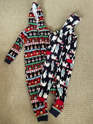 2 X John Lewis Waitrose Bodysuit One Piece Fluffy Christmas Xmas Age 3 & 7 Years • £39.99