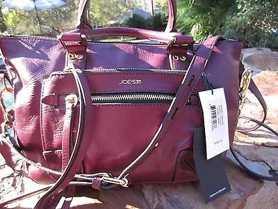 Nwt Joe's Jeans Payton Leather Satchel Purse Wine • $139.95