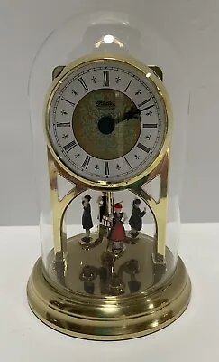 Small Elgin S. Haller Anniversary Dome Clock Made In West Germany With Dancers • £48.18