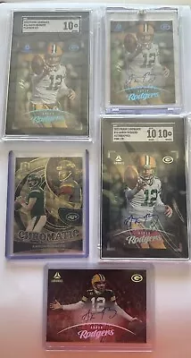 2023 Aaron Rodgers Auto Lot 1/1 SGC 10 2/2 1/2 Luminance Spectra Lot Mixture • $18000