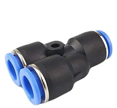 Pneumatic Push In Air Fittings - Union Y 1/4 Hose • $22