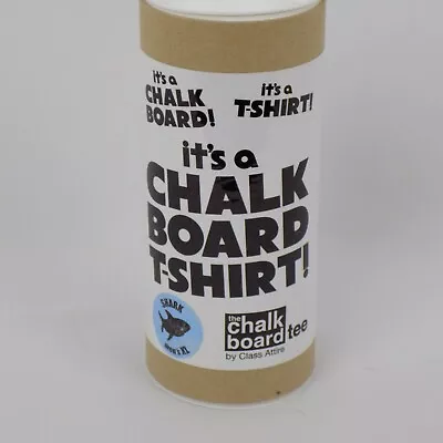 Shark T-Shirt Chalk Board Men's Size XL NIP Includes Box Colored Chalk Pocket • $15
