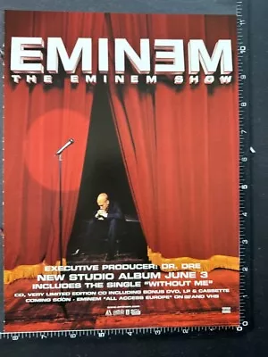 EMINEM - THE EMINEM SHOW 8X11  Original Magazine Advert M83 • $6.21