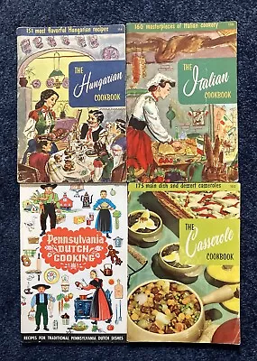 Set Of 4 Vintage Cook Books. PBK. • $12