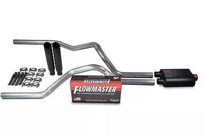 For Chevy GMC 1500 Truck 07-14 2.5  Dual Exhaust Kits Flowmaster Super 40 B C T • $298.95