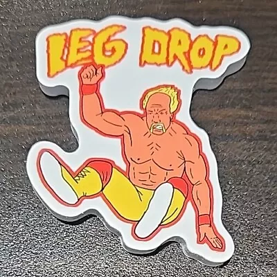 Vintage Wrestling Sticker Hulk Hogan Leg Drop WWE • $2.49
