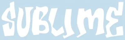 Vinyl Sticker - White Sublime Ska Punk Reggae Rock Music Band RUB-ON Decal 17163 • $7.75