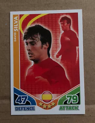 Topps Match Attax 2010 World Cup David Silva Spain Base Card • £0.99