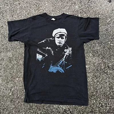 Vintage 80s Marlon Brando The Wild One Motorcycle Biker 1953 Movie T Shirt M  • $199.88