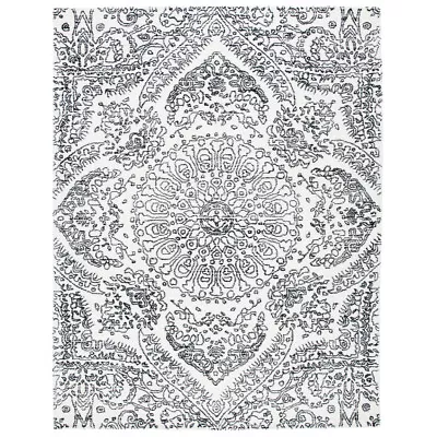 SAFAVIEH Metro MET993A Handmade Ivory / Black Rug • $74.99