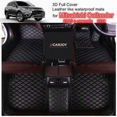 $175.50 • Buy 3D Customized Moulded Car Floor Mats For Mitsubishi Outlander 2014 - 2020 3 Rows