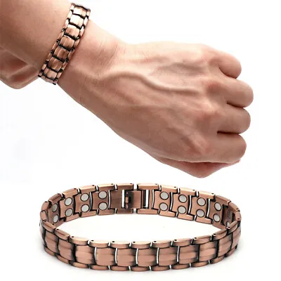 Copper Magnetic Bracelet Arthritis Pain Relief Relieve Carpal Tunnel Bracelet US • $6.09