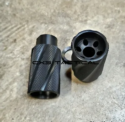 .223 5.56 Linear Muzzle Brake Compensator 1/2-28 TPI Sound Forwarder 6 Port Comp • $36.99