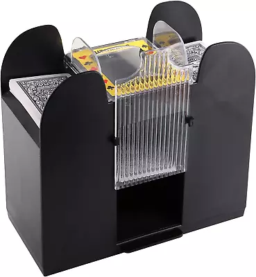 Suwimut Automatic Card Shuffler 1-6 Decks Battery Operated Card Dealer Machine • $24.43