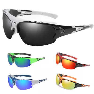 UV400 Polarised Sports Sunglasses For Men Women Driving Cycling Running Fishing • £8.27
