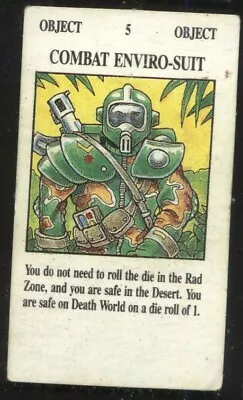 Combat Enviro-Suit Timescape Card Talisman 2nd Edition Games Workshop • £2