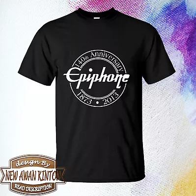 Tshirt Epiphone Guitar Logo Unisex Black Colour • $21.50