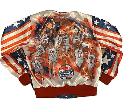 Rare Vintage 1992 NBA Dream Team Fanimation Chalk Line Starter Jacket  • $800