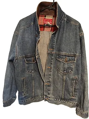 Denim Jean Jacket Marlboro Country Store Vintage 1990's Large Embroidered Patch  • $34.99
