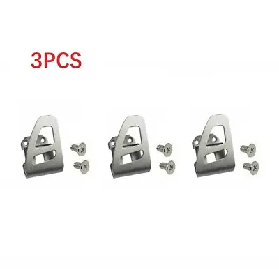 3pcs Belt Clip Hooks With Screw For Milwaukee 18V 2604-22CT 2603-20 2603-22 • $10.86