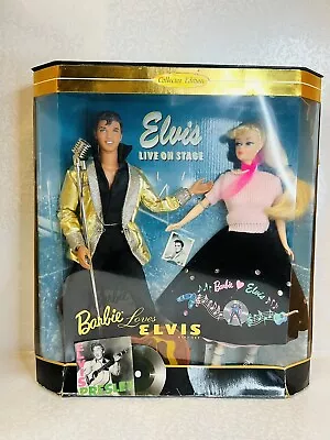 Barbie Loves Elvis 1996 Collector Edition Gift Set Mattel #17450 NIB • $50